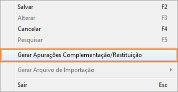Arquivo AERCST - Passo 3
