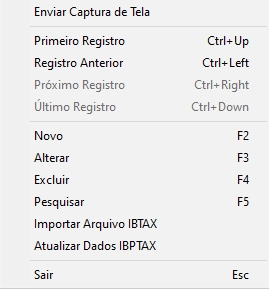 Cadastro de NCM - Passo 2