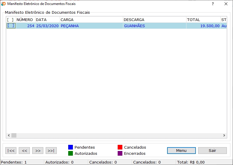Gerenciador de MDF-e