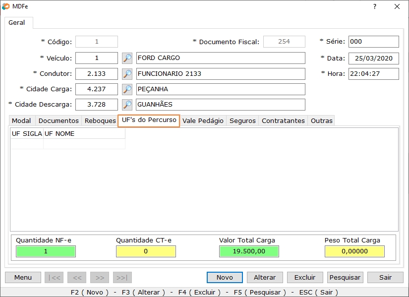 Percuso Interestadua
