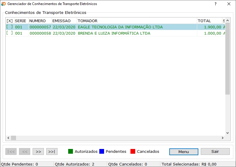 Mostrar por período