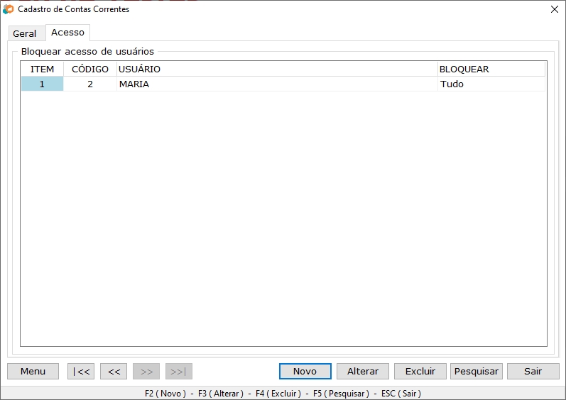 Acesso à Conta Corrente