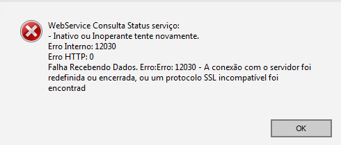  Erro 12030