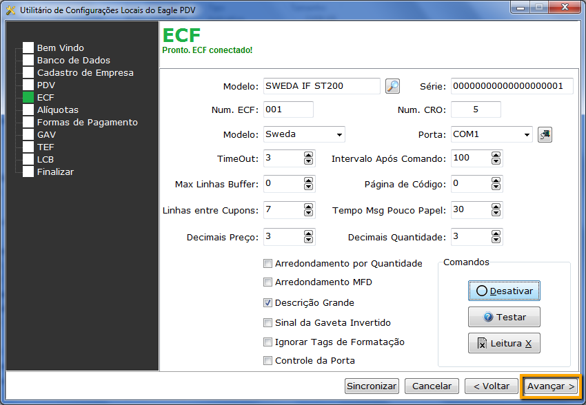 ECF Ativado
