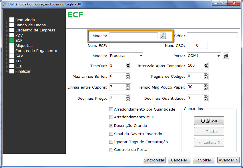 Pesquisa de ECF